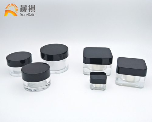 Cream Plastic Cosmetic Jars Acrylic 5g Untuk Kemasan Sampel Krim Mata