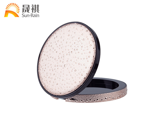 Pink Round Kosong Compact Powder Case Colorful Custom Untuk Kosmetik Makeup