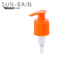 PP Bahan Plastik pompa lotion dispenser bergaris aluminium halus 1.2cc SR-303