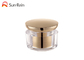 Acrylic Gold Cream Plastik Kosmetik Jars Double Wall Round Shape SR2358