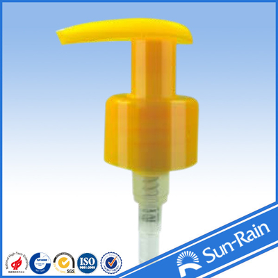 Yellow 24mm plastik pompa lotion untuk botol lotion