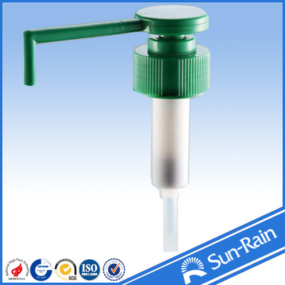Panjang nozzle plastik hijau penutupan 28 lotion pompa dispenser dari Cina Yuyao