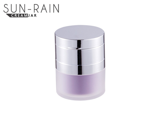 Purple ABS Plastic Cosmetic Jars 30ml wadah kosmetik untuk perawatan kulit SR-2158