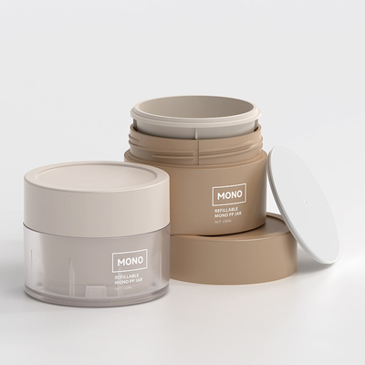 Plastik PP Cosmetic Cream Jars Pot Container 50ml 100ml 150ml 200ml