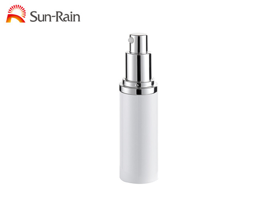 Cina White 15ml 30ml 50ml Cream Pump Bottle Packaging Untuk Tutup Alum Kosmetik pemasok