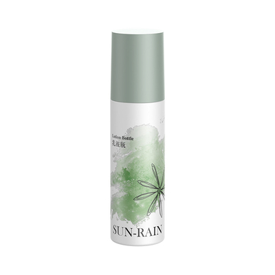 Beauty Custom Single Wall Green Cosmetic Serum Lotion Botol 120ml Dengan Dispenser