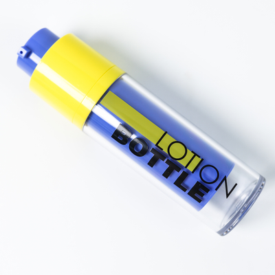 Fashion 15ml 30ml 50ml Botol Berputar Kosmetik Untuk Pengemasan Perawatan Kulit Dengan Screen Printing