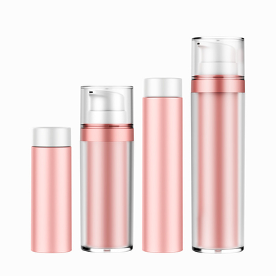30ml 50ml Pompa PET Kemasan Kosmetik Penggantian isi ulang PET Double Wall Bottle Krim Wajah