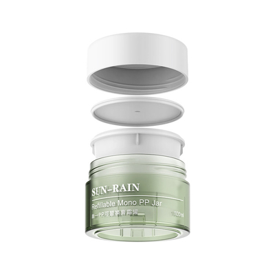 Plastik PP Cosmetic Cream Jars Pot Container 50ml 100ml 150ml 200ml