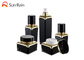 Black Square Acrylic Jars Untuk Kemasan Cream Kosmetik Mewah 30ml 50ml SR2366 pemasok